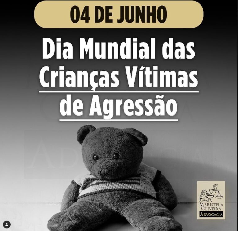 No dia 4 de junho temos uma data importante para lembrarmos: o dia mundial das crianças vítimas de agressão.